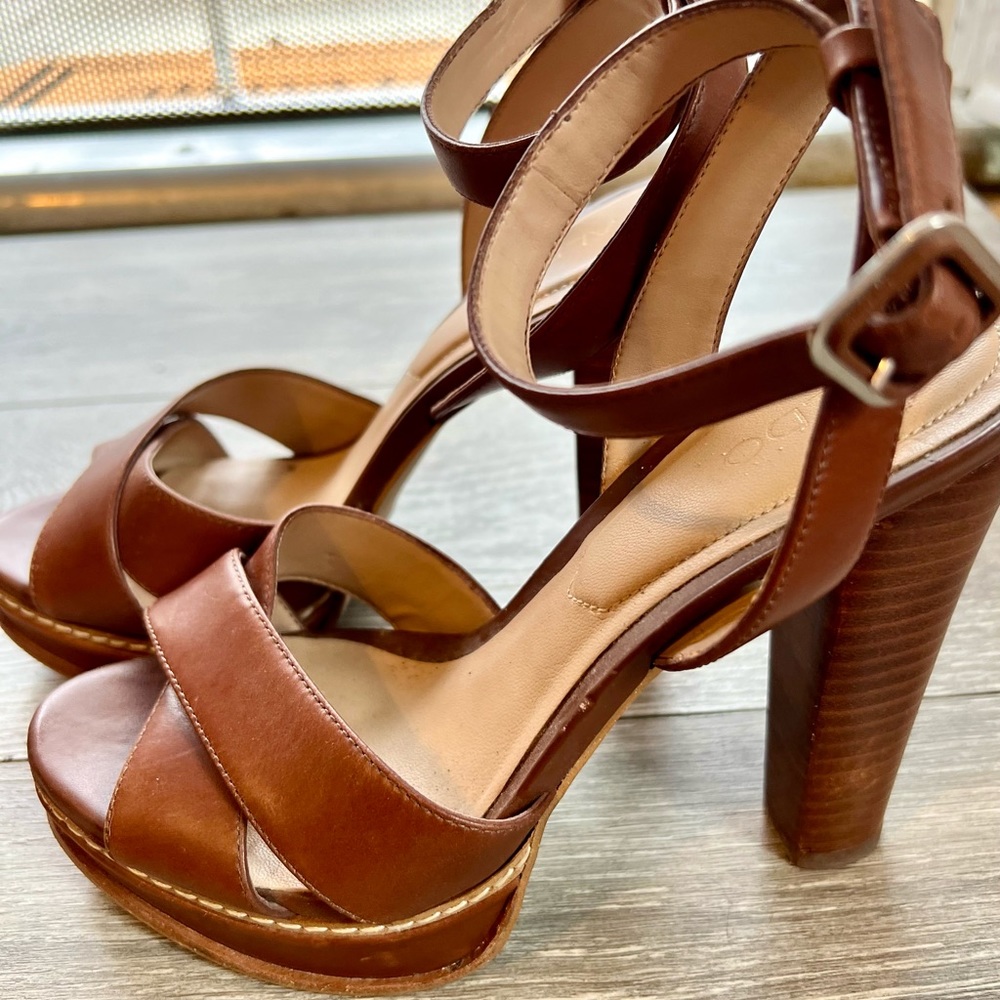 ALDO Brown Wooden Heels